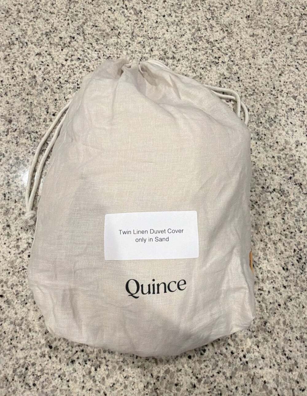 Quince Twin / Twin XL Linen Duvet Cover in Sand